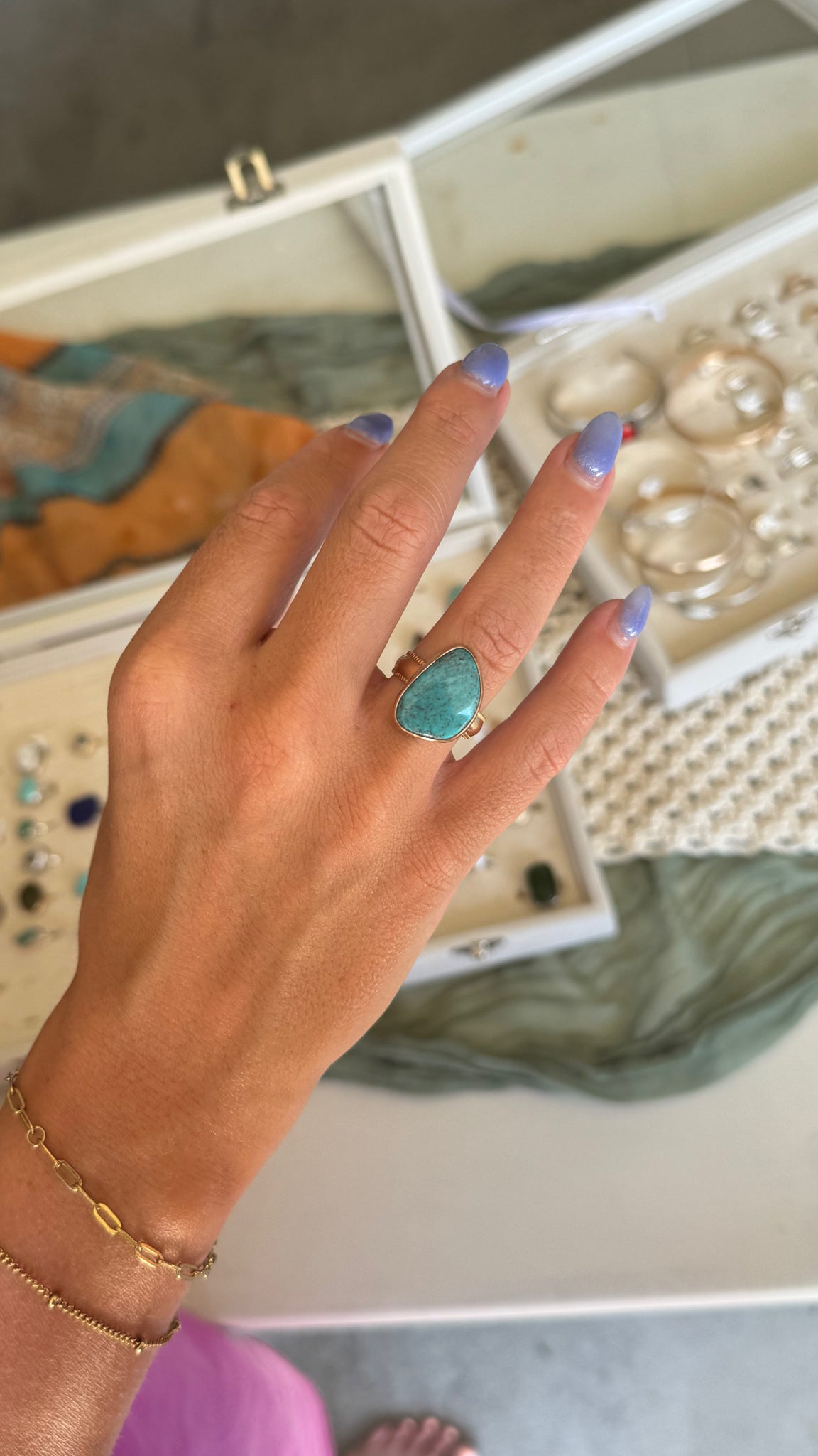 Turquoise in GF - size 8.5