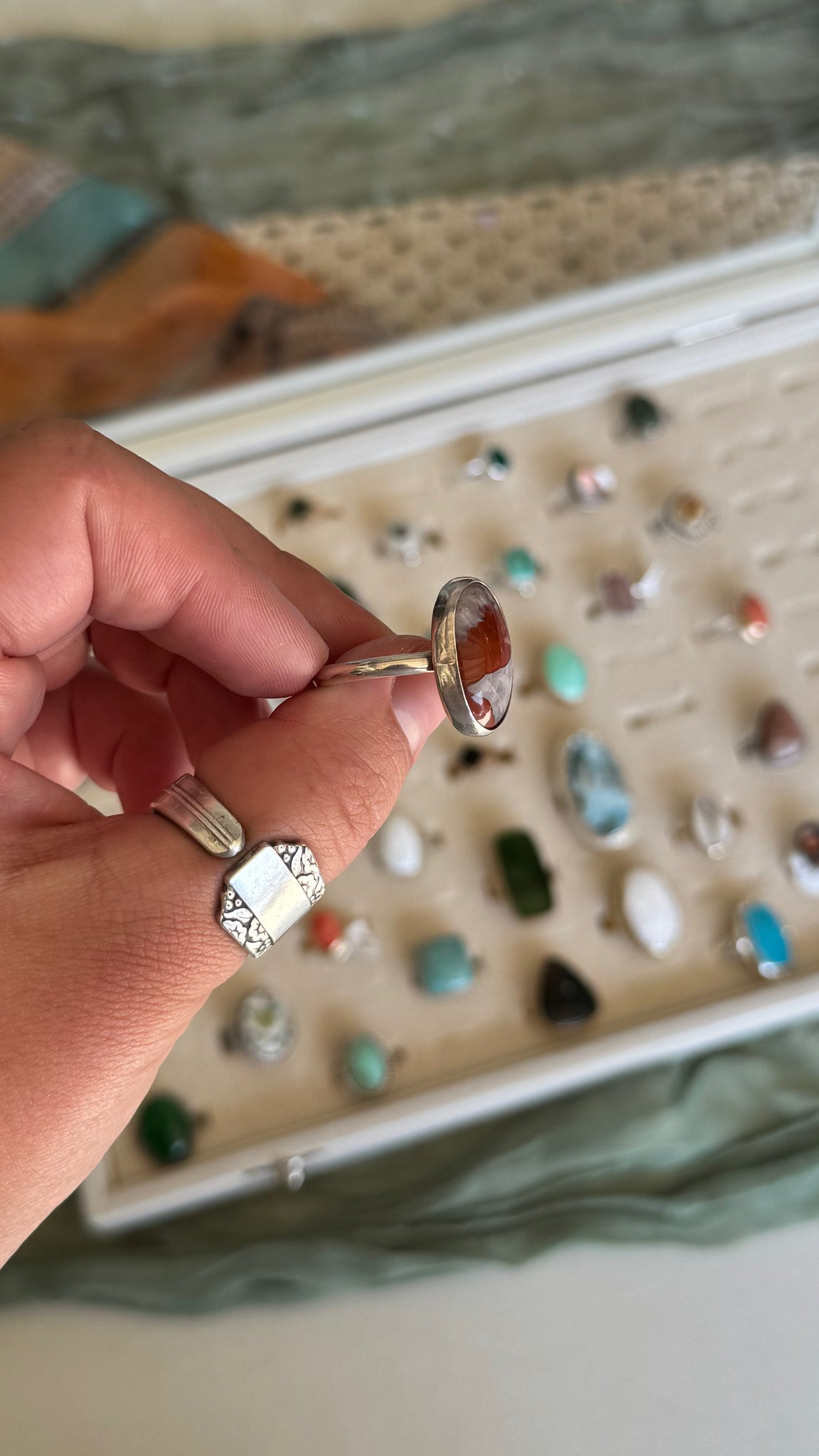 Red Crystal Stone - size 12