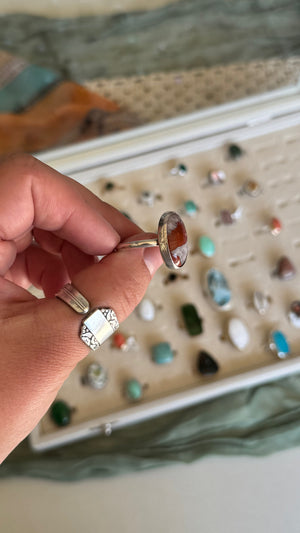 Red Crystal Stone - size 12
