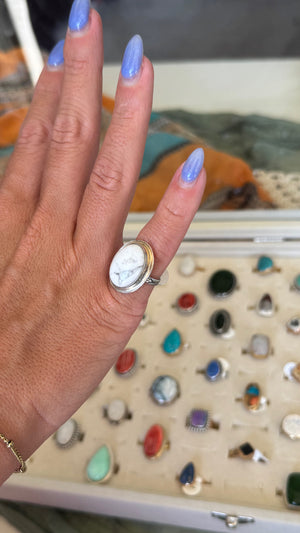 Howlite - size 5.5