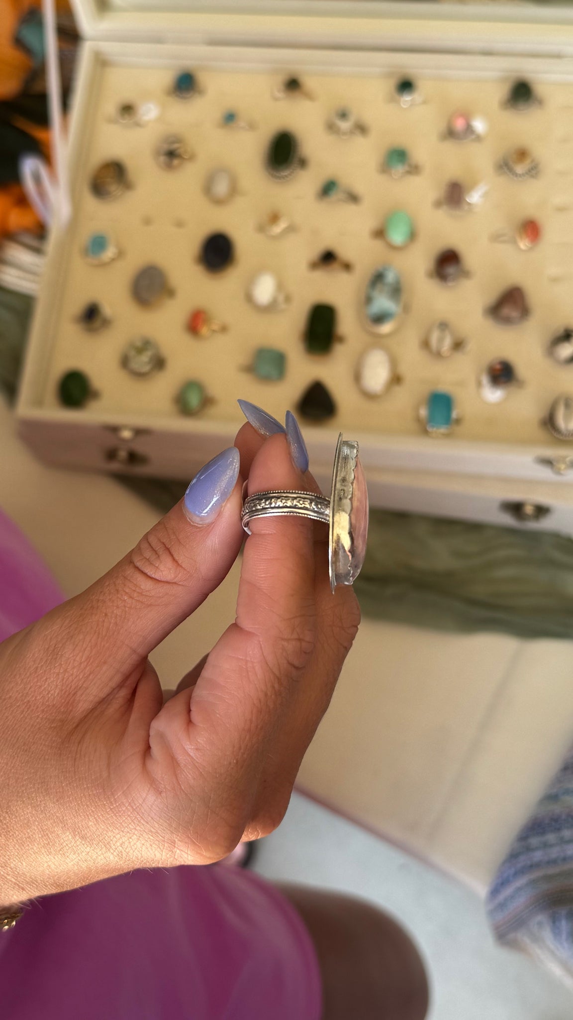 Chunky Pink Opal - size 9