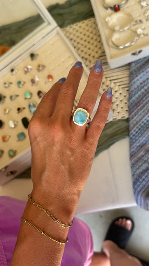 Thick Larimar - size 8