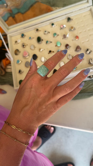 Square Amazonite - size 10