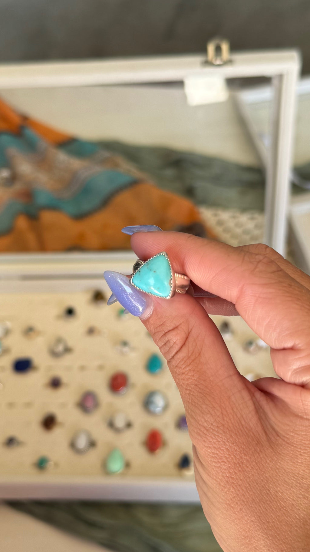 Triangle Turquoise - size 5.5