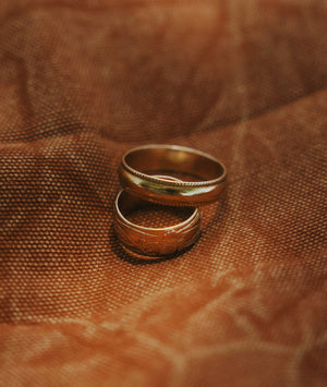 Crimped, Gold-Filled Chunky Band