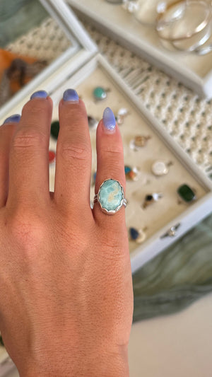 Oval Larimar - size 4