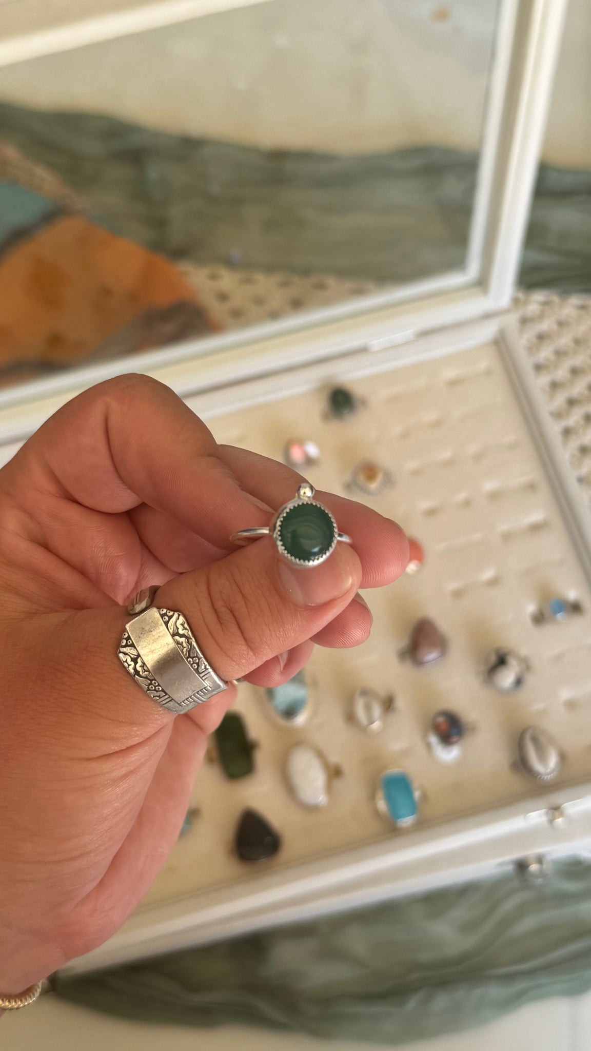 Green Chalcedony - size 11