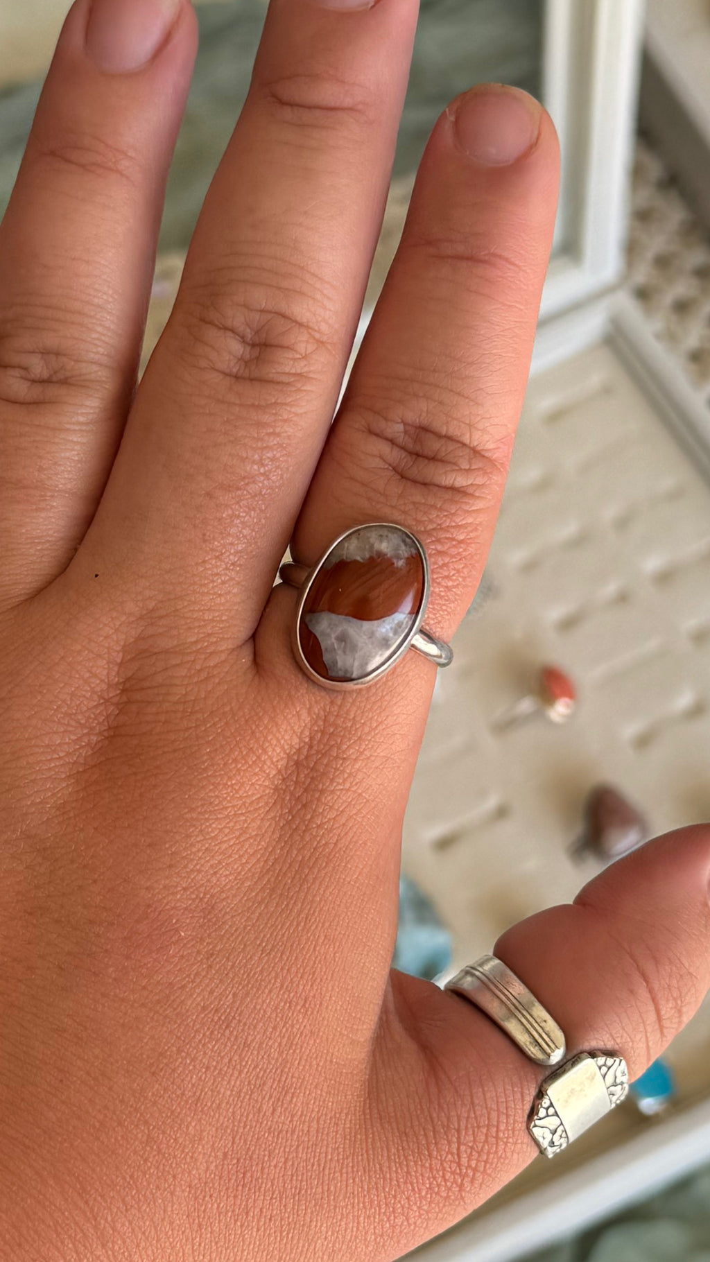Red Crystal Stone - size 12