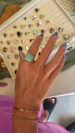 Square Amazonite - size 10