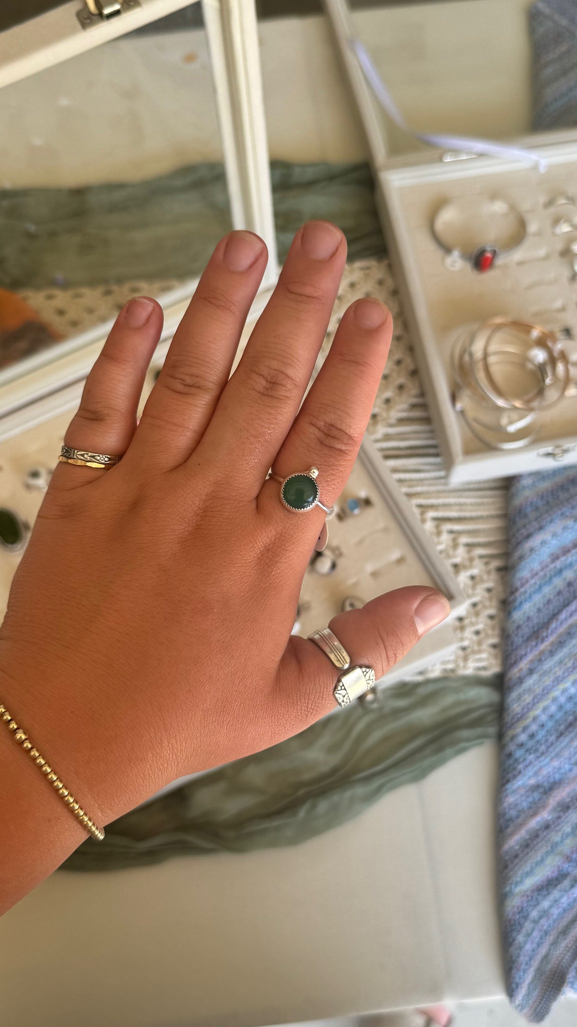 Green Chalcedony - size 11