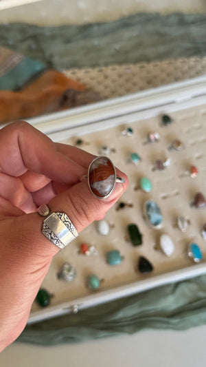 Red Crystal Stone - size 12