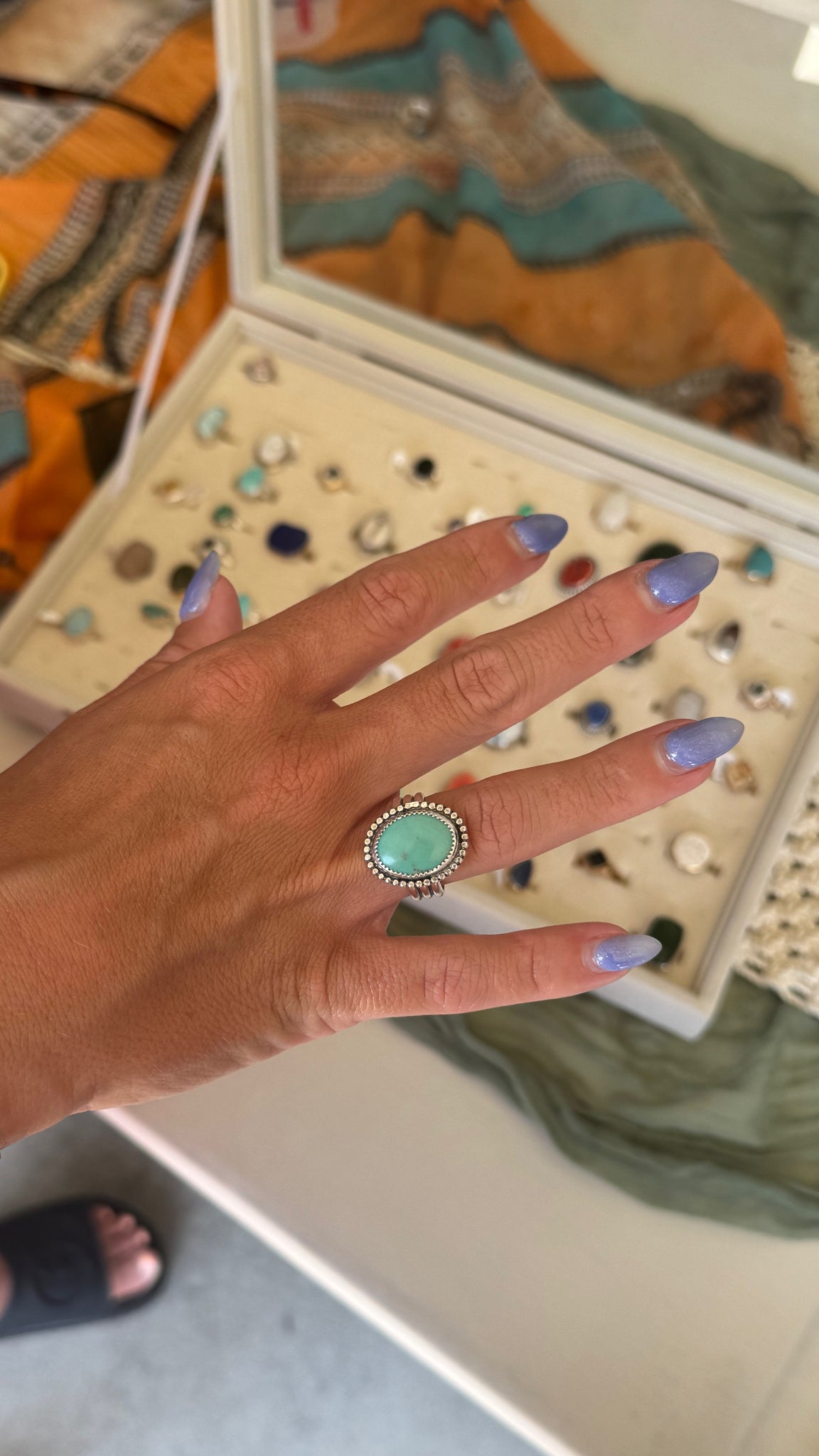 Beaded Turquoise - size 8.5
