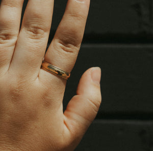 Crimped, Gold-Filled Chunky Band