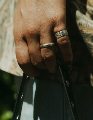 Florence Chunky Band in Silver