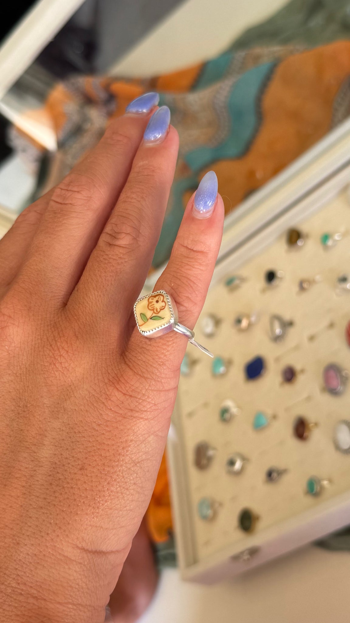 Painted Flower - size 4.75