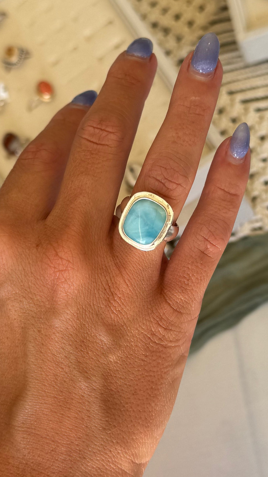 Thick Larimar - size 8