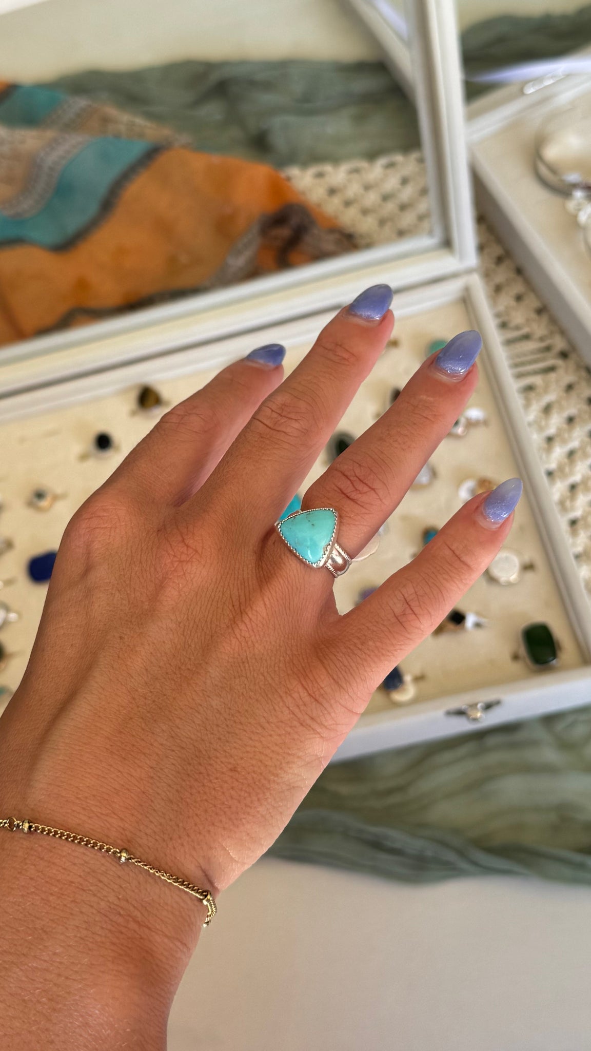 Triangle Turquoise - size 5.5