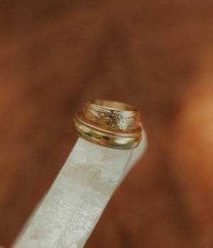 Crimped, Gold-Filled Chunky Band