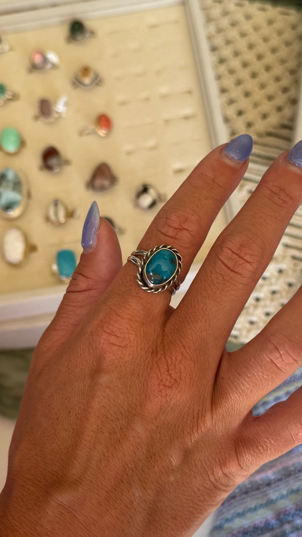 Twisted Turquoise - size 9