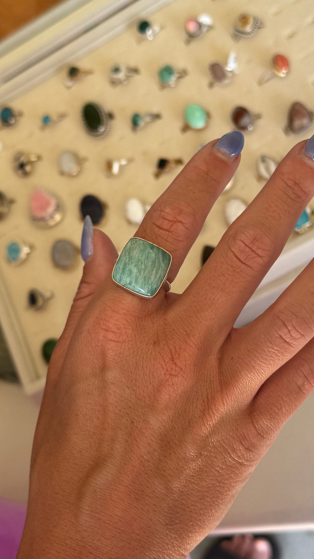 Square Amazonite - size 10